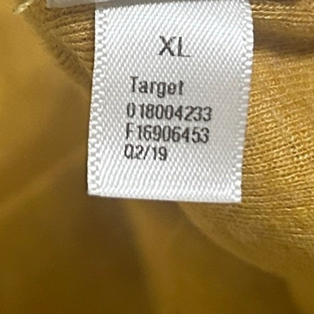 A New Day Long Sleeve Tee Women XL Mustard Yellow Cotton Modal Basic Fall Chic - Picture 5 of 7